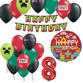 balony-zestaw-na-urodziny-8-lat-piksele-tnt