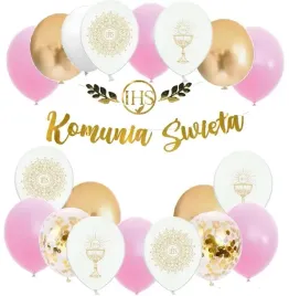 balony-komunia-dekoracje-na-komunie-swieta-roz
