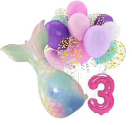 balony-zestaw-na-urodziny-3-latka-syrenka