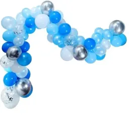 balony-niebieskie-srebrne-konfetti-girlanda-tasma