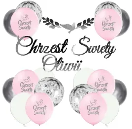 balony-rozowe-na-chrzciny-chrzest-baner-imie