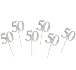pikery-dekoracja-na-urodziny-50-lat-srebrne