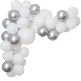 balony-srebrne-biale-z-konfetti-girlanda-z-tasma