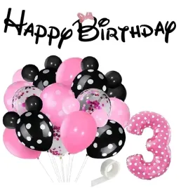 balony-zestaw-urodziny-3-latka-myszka-mini-minnie