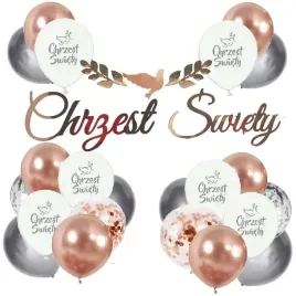 balony-na-chrzciny-chrzest-rose-gold