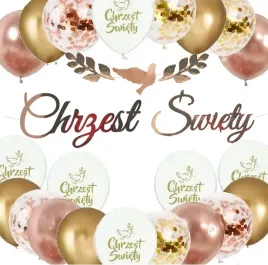 balony-rozowe-zloto-na-chrzciny-chrzest-rose-gold