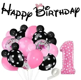 balony-zestaw-1-urodziny-roczek-myszka-mini-minnie