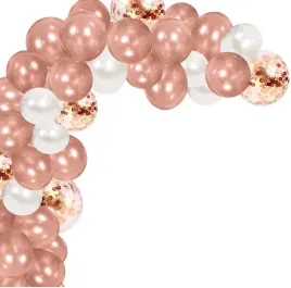balony-rose-gold-z-konfetti-girlanda-z-tasma-luk
