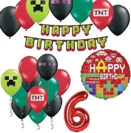 balony-zestaw-na-urodziny-6-lat-piksele-tnt
