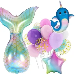 balony-zestaw-na-urodziny-syrenka