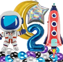 balony-urodziny-2-latka-kosmos-rakieta-astronauta
