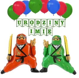 balony-zestaw-dekoracji-na-urodziny-ninja
