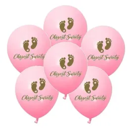 balony-stopki-na-chrzciny-chrzest-rozowe