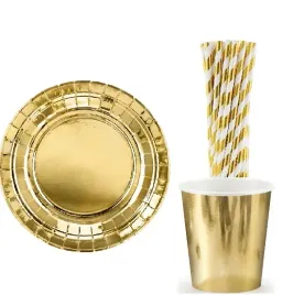 zestaw-talerzyki-kubeczki-slomki-zlote