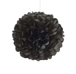 pompon-pompony-z-bibuly-kula-25-cm-czarny