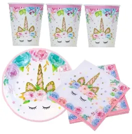 talerzyki-kubeczki-zestaw-jednorozec-unicorn