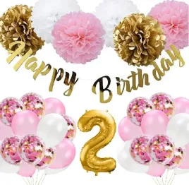 balony-zestaw-dekoracji-2-latka-urodziny-rose