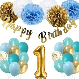 balony-zestaw-dekoracji-na-roczek-1-urodziny-boy