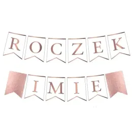 baner-girlanda-1-urodziny-roczek-dowolne-imie-rose-gold-rozowy-wstazka