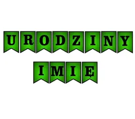 baner-girlanda-na-urodziny-dowolne-imie-zielony