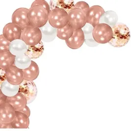 balony-rose-gold-z-konfetti-girlanda-z-tasma-luk