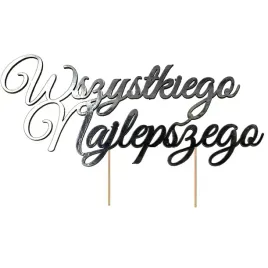 topper-piker-dekoracja-tort-srebrny