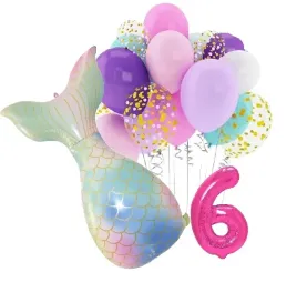 balony-zestaw-na-urodziny-6-lat-syrenka