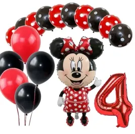 balony-zestaw-urodziny-4-latka-myszka-mini-minnie