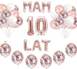 zestaw-balony-cyfra-10-lat-urodziny-rose-gold