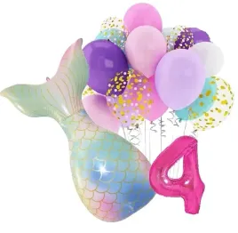 balony-zestaw-na-urodziny-4-latka-syrenka