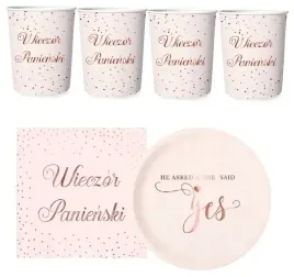 talerzyki-kubeczki-panienski-rose-gold-serwetki