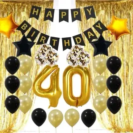 balony-zestaw-cyfry-40-lat-konfetti-czarne-zlote