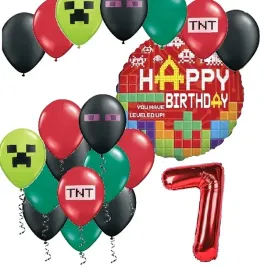 balony-zestaw-na-urodziny-7-lat-piksele-tnt