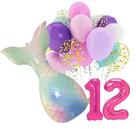 balony-zestaw-na-urodziny-12-lat-syrenka