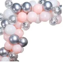 balony-rozowe-srebrne-konfetti-girlanda-tasma-luk