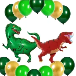 balony-zestaw-jurassic-na-urodziny-dinozaur