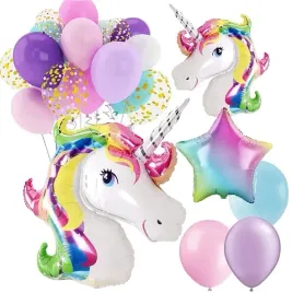 balony-zestaw-na-urodziny-jednorozec-unicorn
