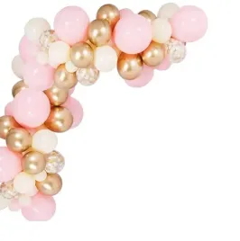 balony-rozowe-zlote-konfetti-girlanda-z-tasma-luk