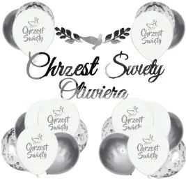 balony-srebrne-chrzciny-dekoracje-chrzest-imie