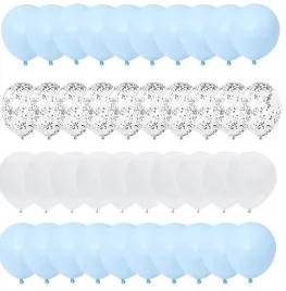 balony-zestaw-blekitne-biale-z-konfetti-40-szt