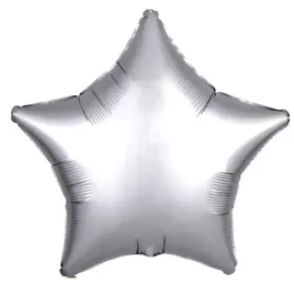 balon-46cm-gwiazda-srebrna-matowa-balony-18-40-lat