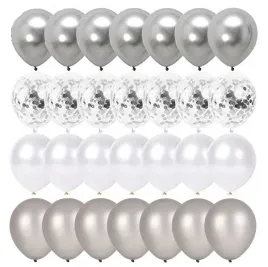 balony-zestaw-biale-srebrne-z-konfetti-29szt