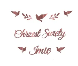 baner-na-chrzciny-golabek-chrzest-rose-gold-imie