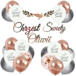 balony-na-chrzciny-baner-chrzest-rose-gold-imie