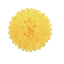 pompon-pompony-z-bibuly-kula-25-cm-zolty