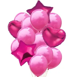 zestaw-balonow-balony-rozowe-fuksja-roczek-18-lat