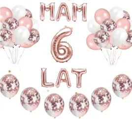 zestaw-balony-cyfra-6-lat-urodziny-rose-gold