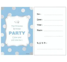 zaproszenia-urodziny-niebieskie-w-srebrne-groszki