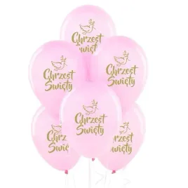 balon-lateks-hel-13-chrzest-5-szt-roz