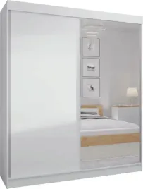szafa-przesuwna-standard-160-x-205-biala-lustro